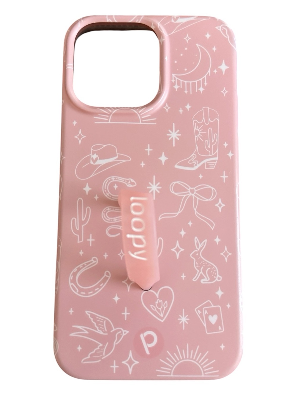 Loopy Case Cowgirl Charm Pink Phone Case for iPhone 15 Pro Max